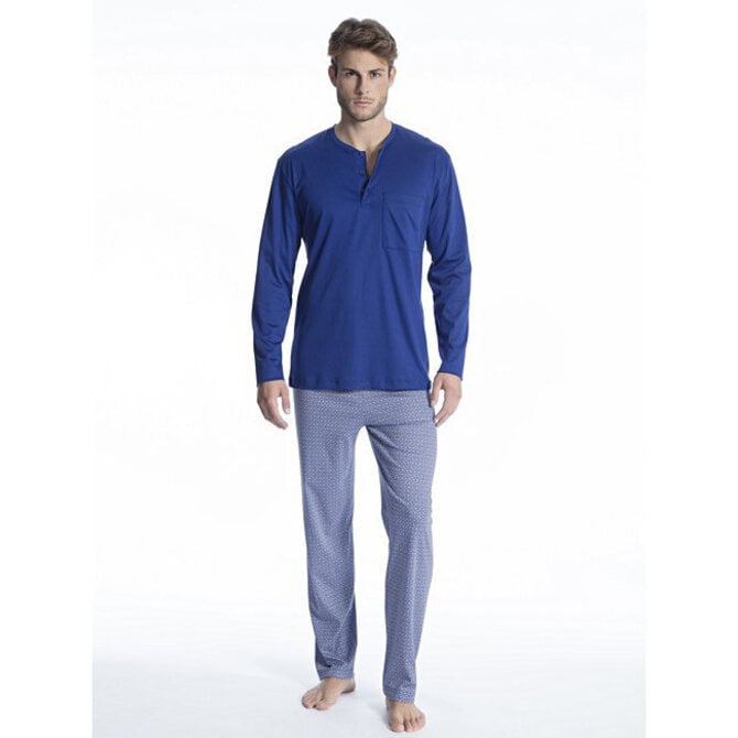 Calida Herenpyjama  lang 49861 Blauw S