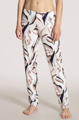 Calida Pantalon de pyjama long pour femme 29894 Star White (44/46) M