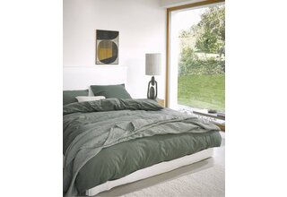 Housse de couette Marc O'Polo Senja verte 140x220