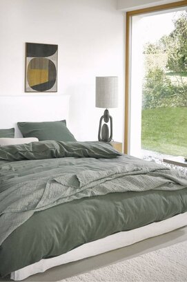 Housse de couette Marc O'Polo Senja verte 200x220