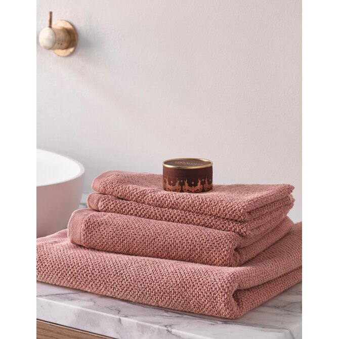 Essenza Connect Organic Uni Handdoek Rose 60x110 Essenza Connect Organic Uni Handdoek Rose 60x110