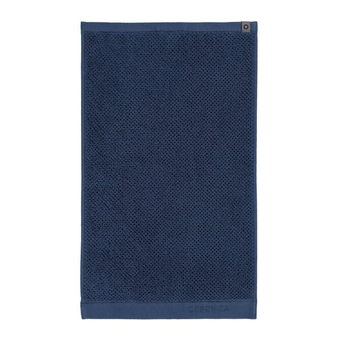 Essenza Connect Organic Uni Serviette Invité Bleu 30x50