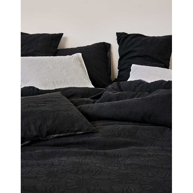 Essenza Philippine Taie d'oreiller Anthracite 60x70 Essenza Philippine Taie d'oreiller Anthracite 60x70