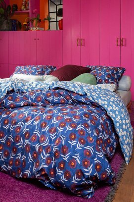Essenza Blooming Ballet Bleu marine 60x70