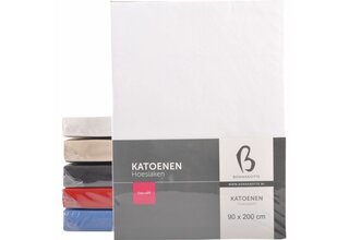 Bonnanotte Hoeslaken Katoen Donker Grijs 90x220