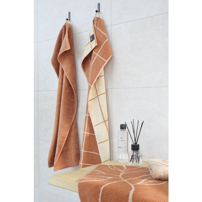 Cawo Atelier Lines Serviette 50/100 cuivre Cawo Atelier Lines Serviette 50/100 cuivre