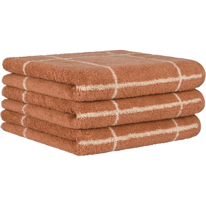 Cawo Atelier Lines Serviette de Douche 70/140 cuivre