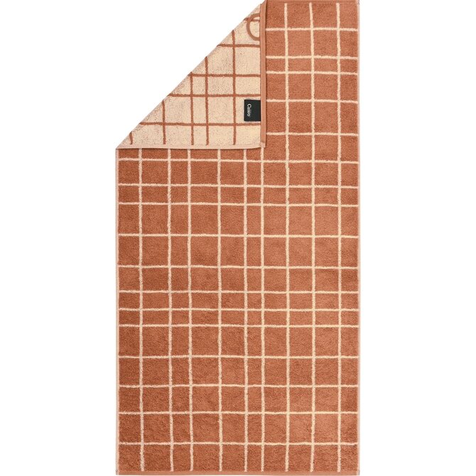 Cawo Atelier Serviette à imprimé intégral 50/100 cuivre