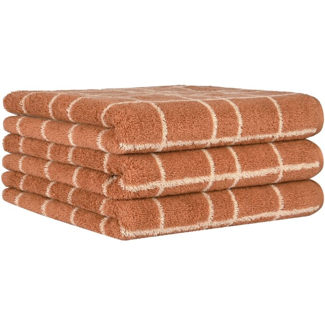Cawo Atelier Allover print Serviette de douche 70/140 cuivre Cawo Atelier Allover print Serviette de douche 70/140 cuivre