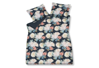 Vandyck Floral Bliss Taie d'oreiller (60x70) encre bleue