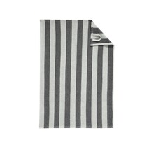 Cawo Piqué Cuisine Theedoek 50/70 zwart/platin