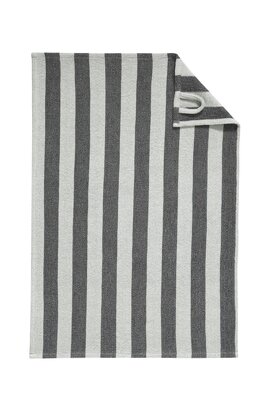 Cawo Piqué Cuisine Torchons 50/70 noir/platinum