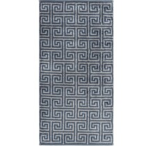 Cawo Noblesse Elegance Allover print Gastendoekje 30/50 nachtblauw