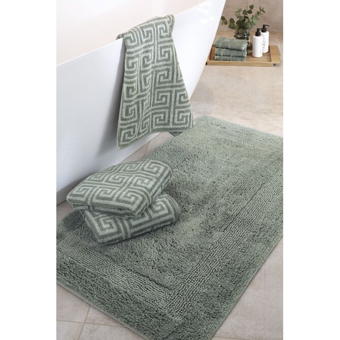 Cawo Noblesse Élégance Imprimé Allover Serviette 50/100 vert nordique Cawo Noblesse Élégance Imprimé Allover Serviette 50/100 vert nordique