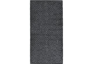 Cawo Noblesse Elegance Allover print Handdoek 50/100 zwart