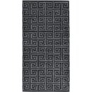Cawö Cawo Noblesse Élégance Allover print Serviette d'invité 30/50 noir