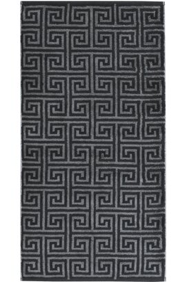 Cawo Noblesse Élégance Imprimé Allover Serviette pour le visage 30/30 noir