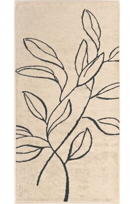 Cawo Atelier Floral Handdoek 50/100 beige