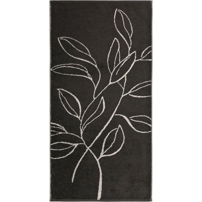 Cawo Atelier Floral Serviette 50/100 basalte