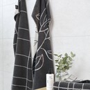 Cawö Cawo Atelier Floral Serviette 50/100 basalte