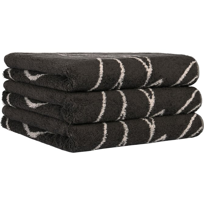 Cawo Atelier Floral Handdoek 50/100 basalt