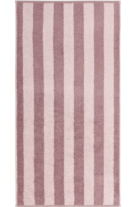Cawo Pure Rayures Serviette 50/100 vintage rose