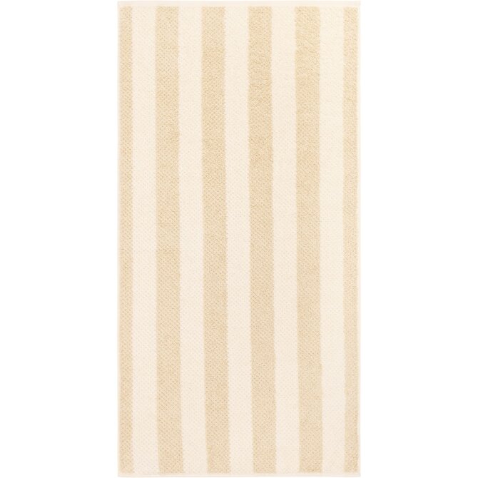 Cawo Pure Strepen Handdoek 50/100 beige