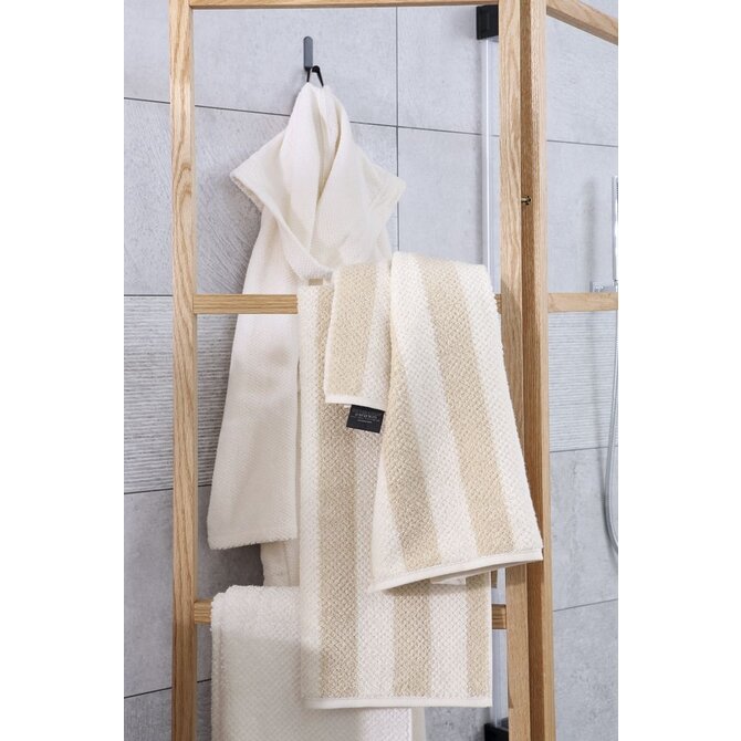 Cawo Pure Rayures Serviette 50/100 beige Cawo Pure Rayures Serviette 50/100 beige