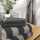 Cawö Cawo Pure Rayures Serviette 50/100 basalte
