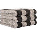 Cawö Cawo Pure Rayures Serviette 50/100 basalte