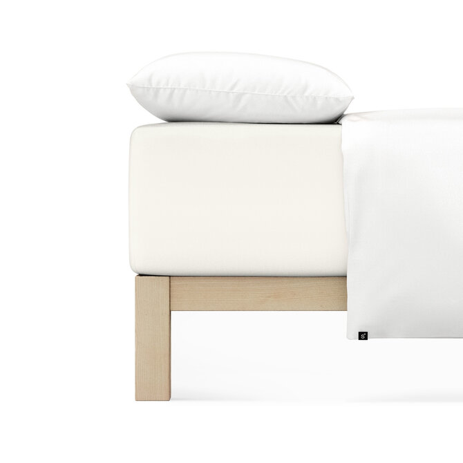 Schlafgut Pure Jersey Boxspring Hoeslaken L - 140x200 - 160x220 181 Off-White