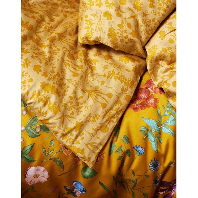 Essenza Marigold Dekbedovertrek Flower ochre 200x200/220
