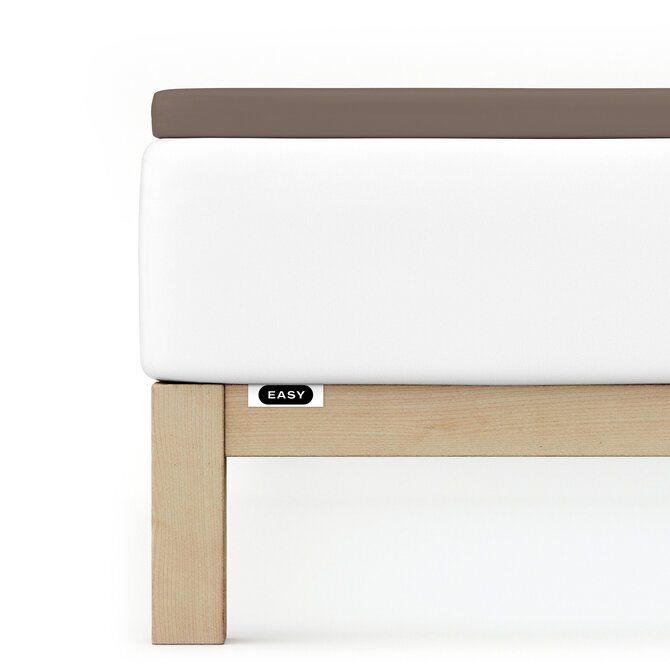 Schlafgut EASY Jersey Elasthan Topper Hoeslaken M - 120x200 - 130x220 790 Sand Deep