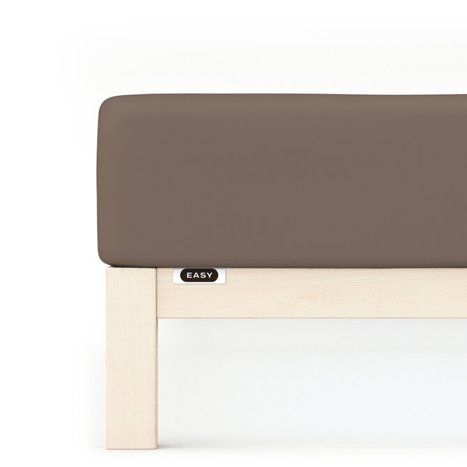 Schlafgut EASY Jersey Elasthan Hoeslaken L - 140x200 - 160x220 790 Sand Deep