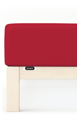 Schlafgut EASY Jersey Elasthan Hoeslaken XL - 180x200 - 200x220 285 Red Deep