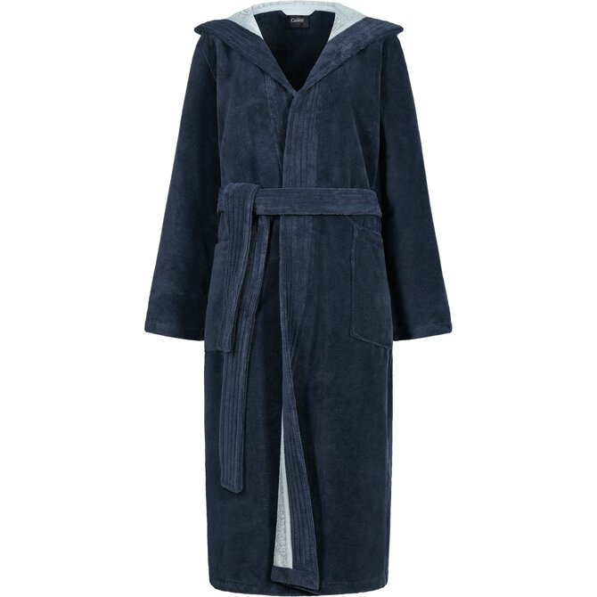 Cawo Femmes Home Peignoir avec Capuche Uni 36/38 mer