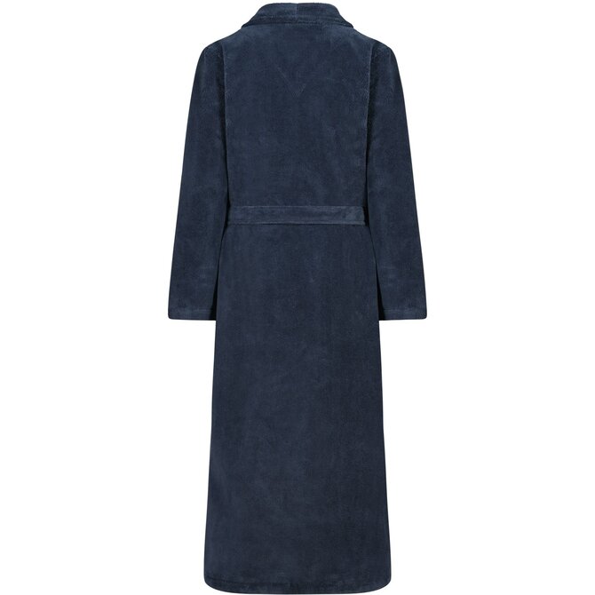 Cawo Femmes Peignoir de Bain avec Col Châle Uni 36/38 mer