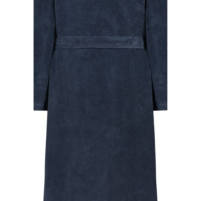 Cawo Femmes Peignoir de Bain avec Col Châle Uni 36/38 mer