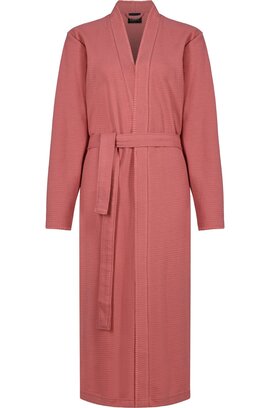 Cawo Femmes Home Kimono, extra léger Uni 812 32/34 corail