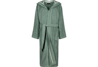 Cawo Dames Home Badjas met Capuchon Uni 827 L fjord