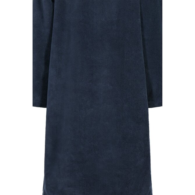 Cawo Dames  Home Badjas met Capuchon en ritssluiting Doubleface 44/46 sea