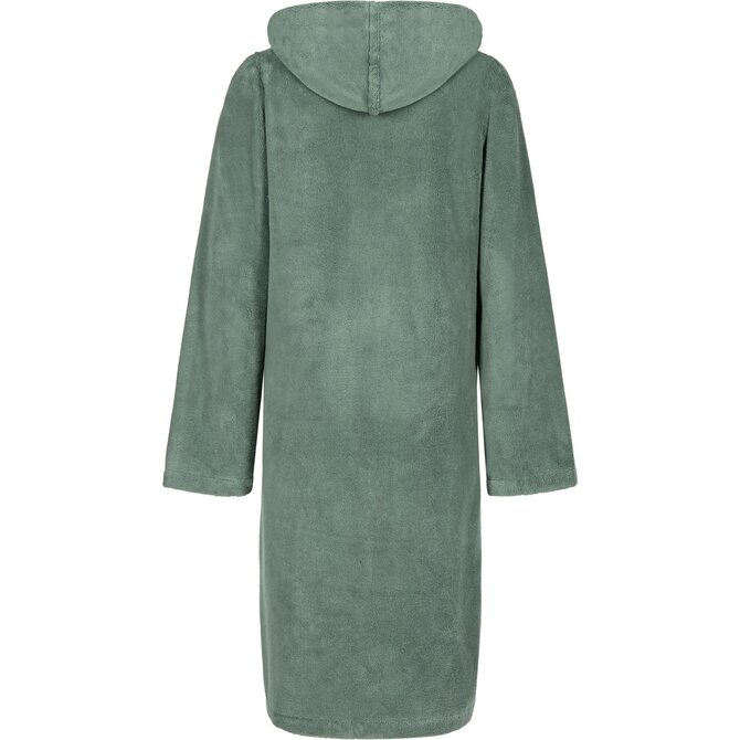 Cawo Femmes Home Peignoir avec Capuche et fermeture éclair Doubleface 40/42 fjord