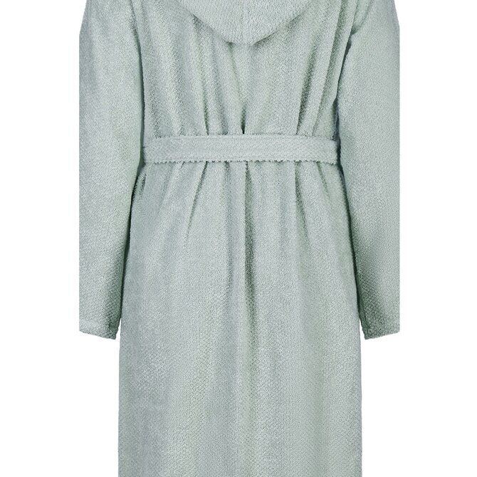 Cawo Dames Home Peignoir avec Capuche Uni S eucalyptus