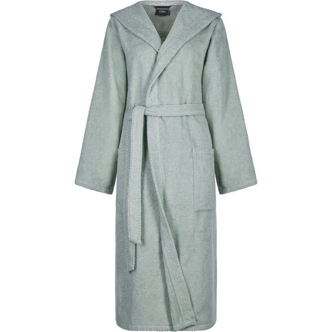 Cawo Femmes  Home Peignoir avec Capuche Uni L eucalyptus