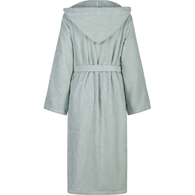 Cawo Femmes  Home Peignoir avec Capuche Uni L eucalyptus