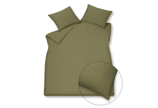 Vandyck Washed Cotton Kussensloop (60x70) martini olive