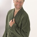 Cawö Cawo Hommes Home Kimono Uni XXL field