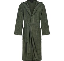 Cawo Hommes Peignoir de Bain avec Capuche Uni XL field