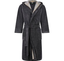 Cawo Peignoir Homme avec Capuche Doubleface 46/48 pierre