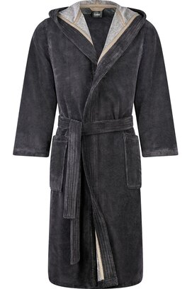 Cawo Peignoir Homme Maison avec Capuche Doubleface 831 58/60 pierre
